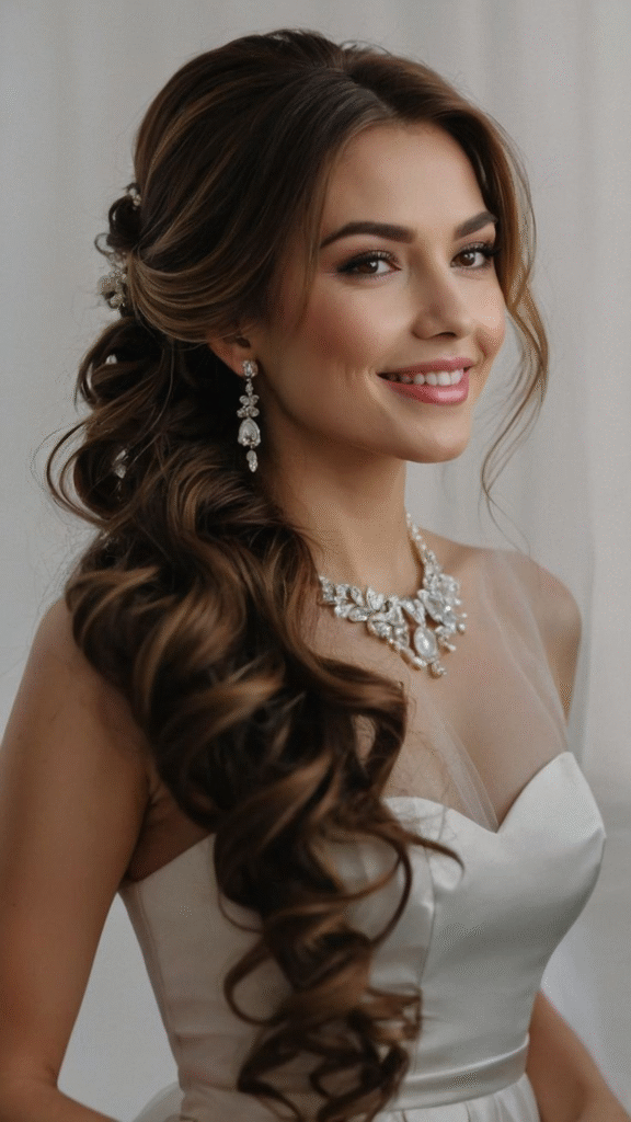wedding bride hairstyle