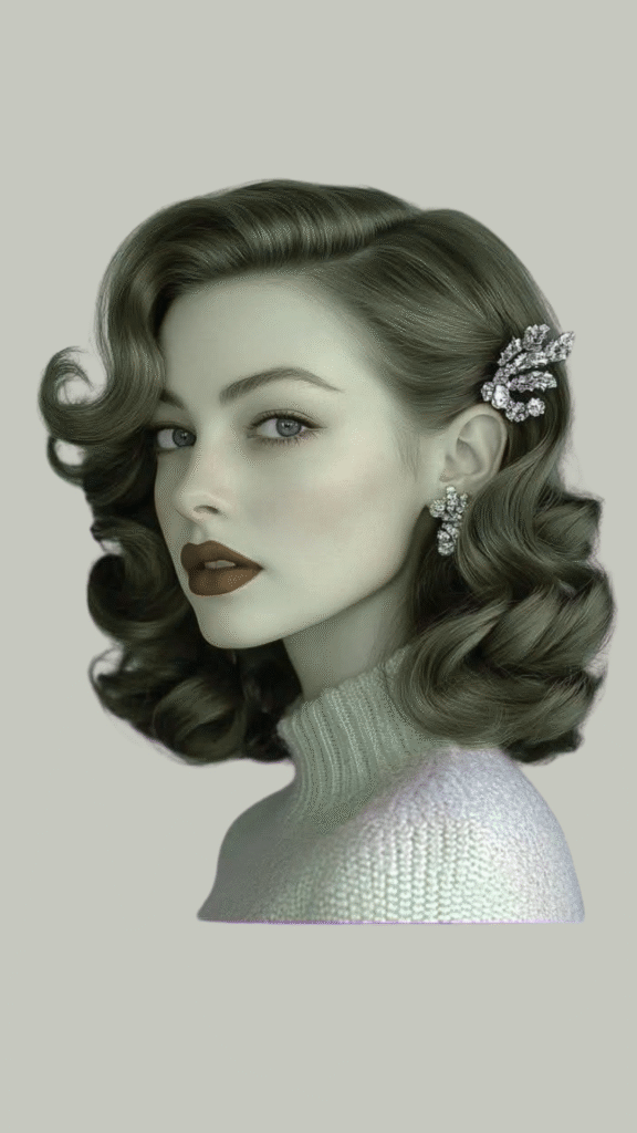 Glamorous Hollywood Waves for brides