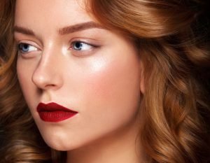 Red Lips and Pastel Eyes