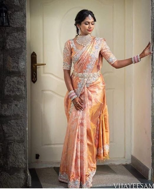 A Saree in a Pastel Shade