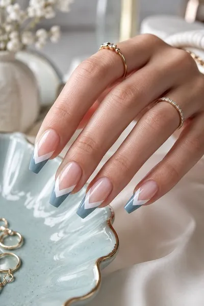Chevron French Tip
