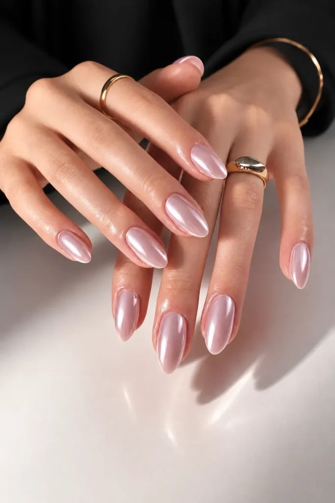 Chrome Acrylic Nails
