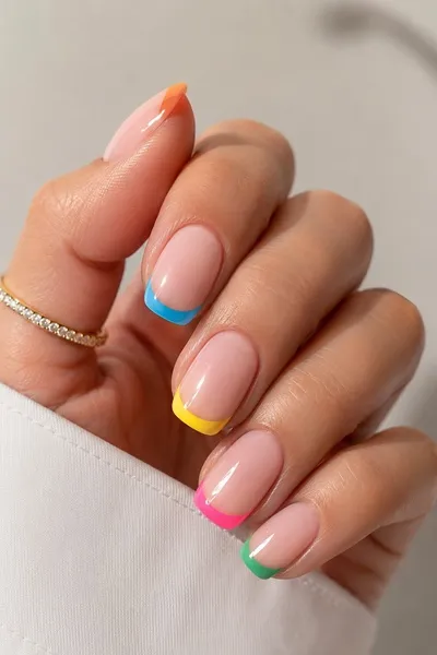Colored French Tip