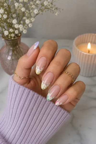 Floral French Tip