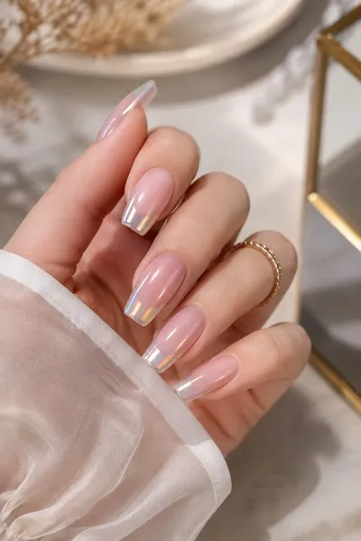 Holographic French Tips