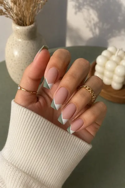 Matte Finish French Tip