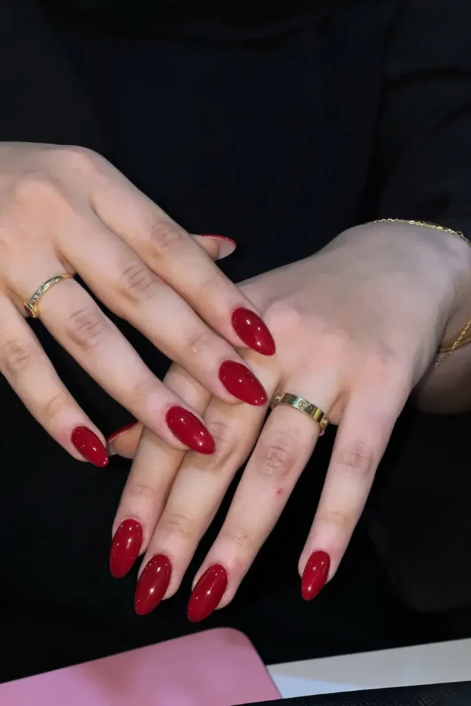 Red Acrylic Nails
