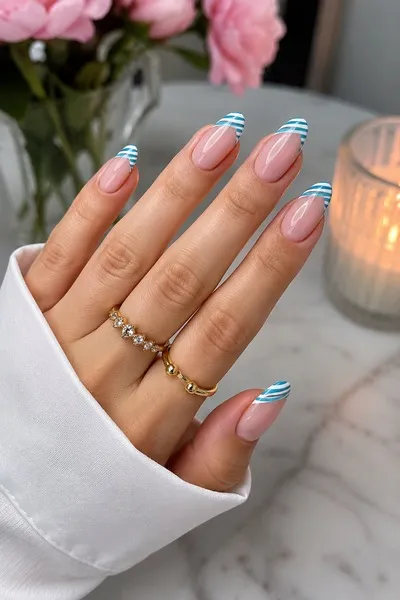 Striped French Tip