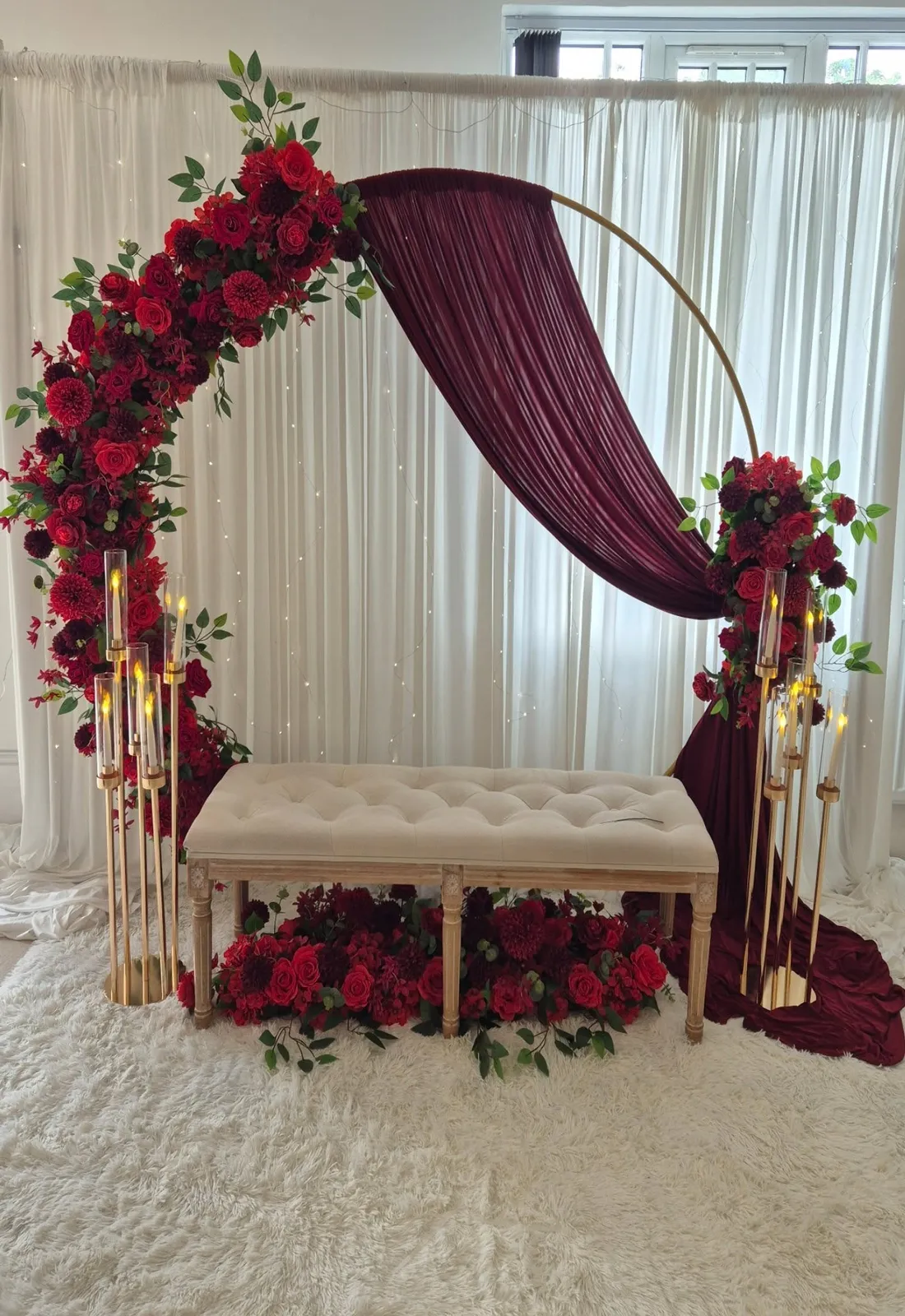 Floral Hoop Wall Décor