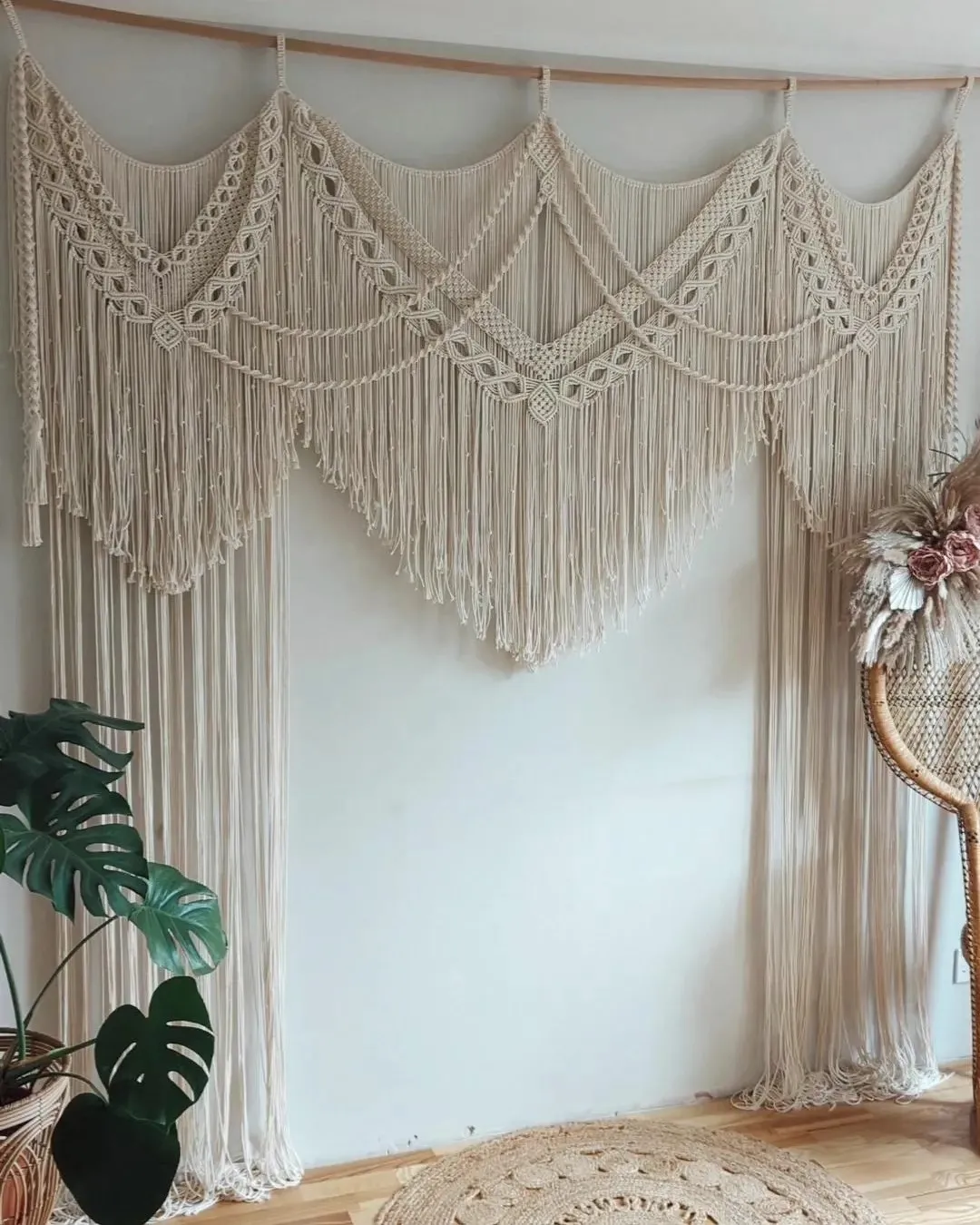 Handmade Macrame Backdrop