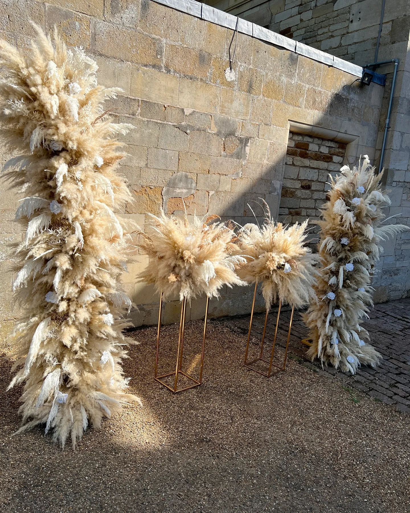 Pampas Grass Ceremony Decor