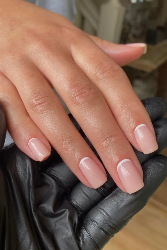 Sheer Pink Reverse French
