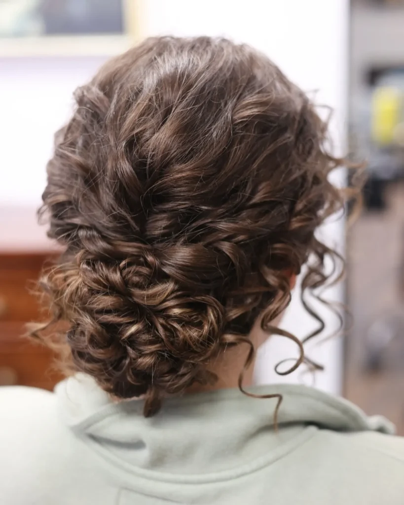 Loose Curly Updo