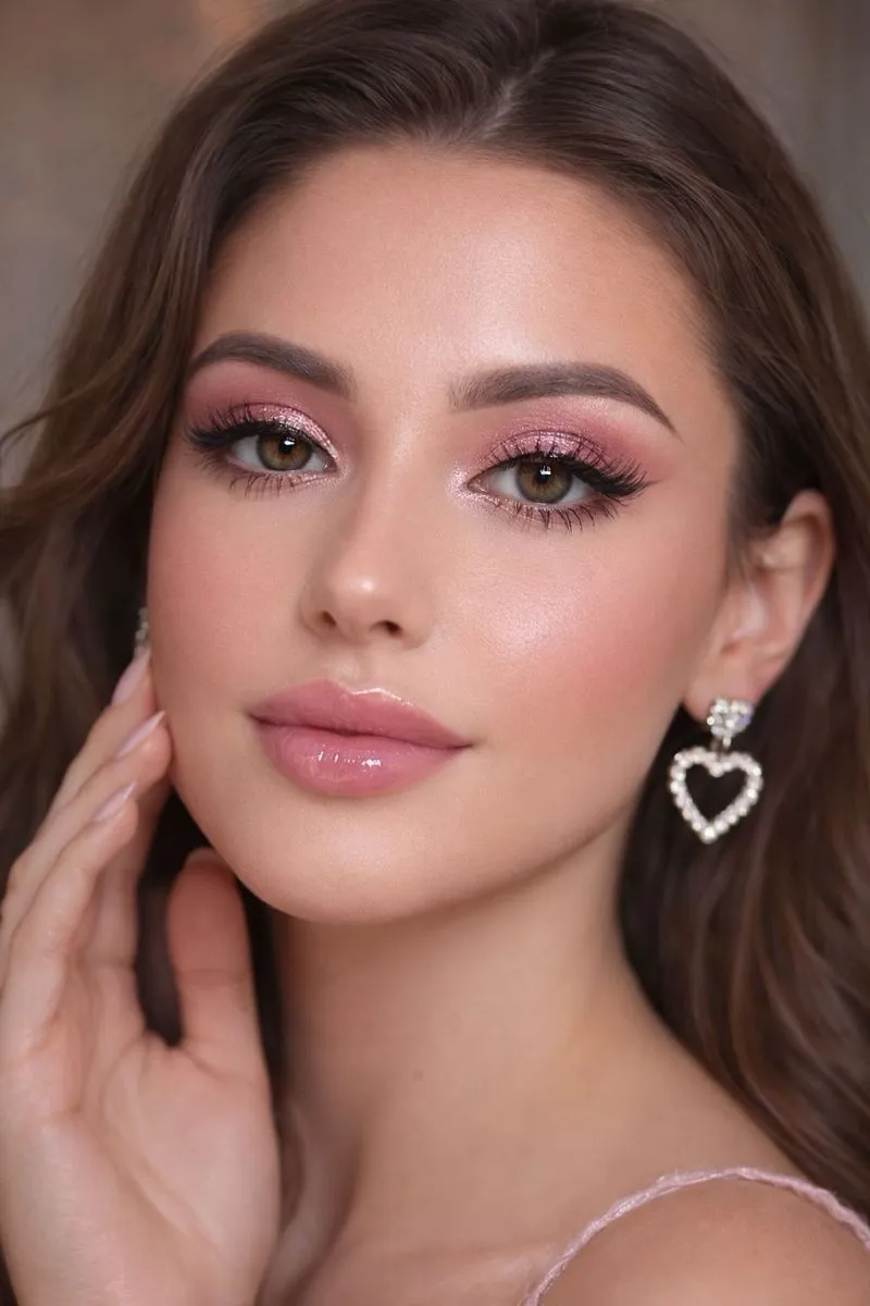Romantic Pink Blush Eyes