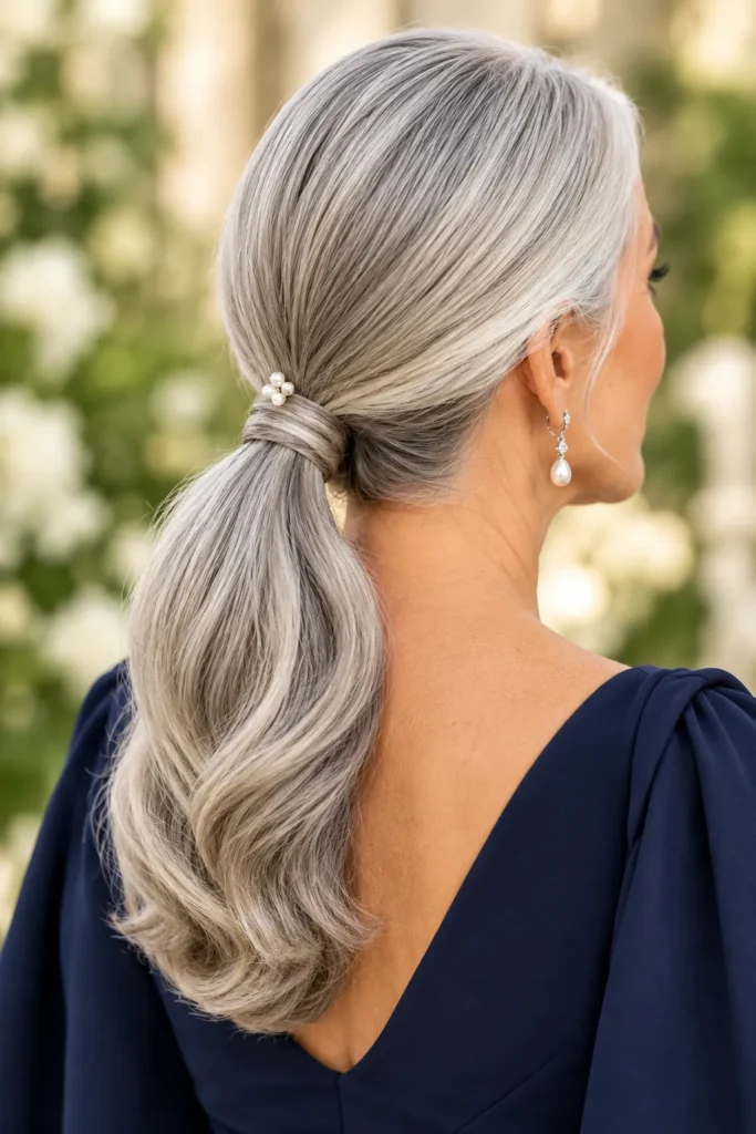 Sleek Low Ponytail
