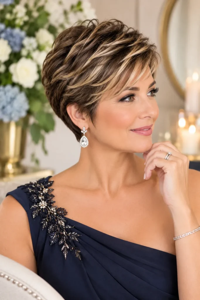 Sleek Pixie with Styled Texture