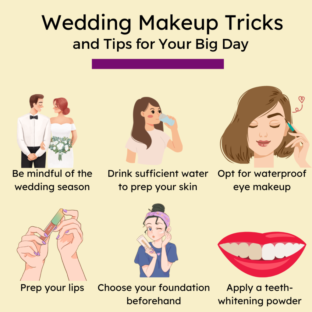 wedding day makeup hacks